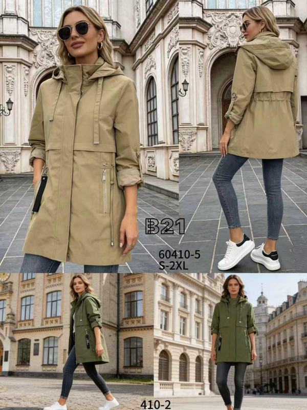 Kurtki damskie cienki Roz S-2XL, Mix Kolor .Paczka 5 szt